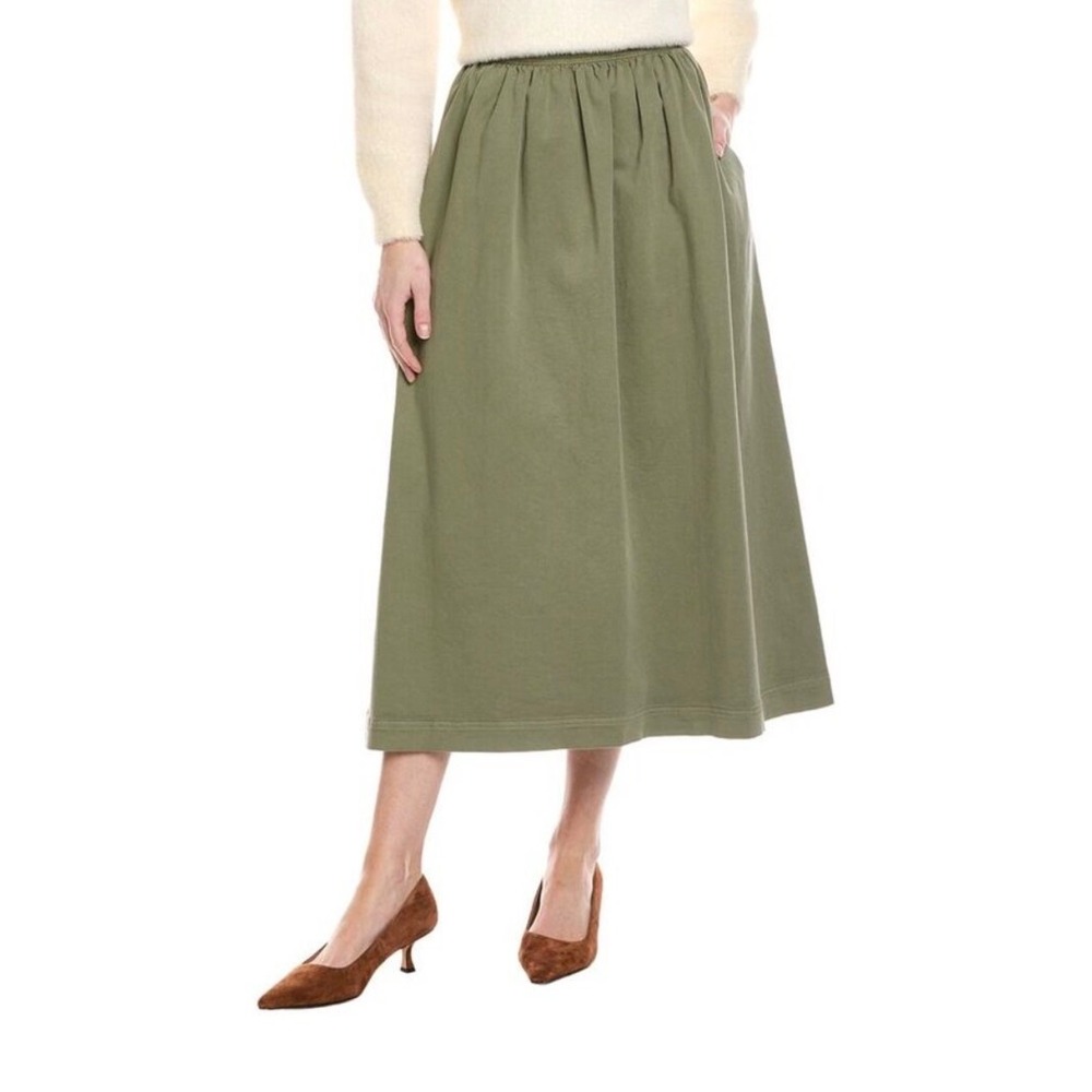 Velvet by Graham & Spencer Sophia Skirt Women S Ivy Green Midi Elastic Waist